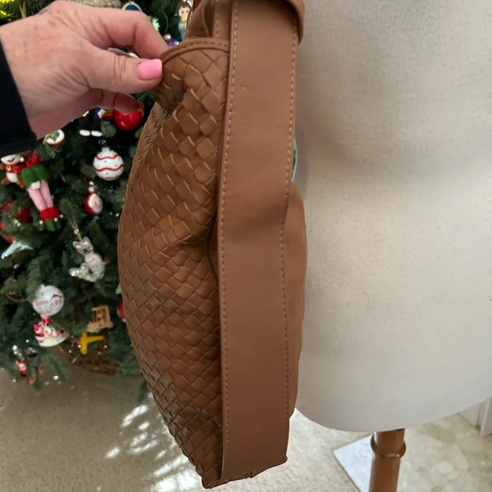 Giorgia Milani Brown Woven Shoulder Bag - Picture 4 of 12